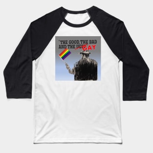 Gay Pride Western Cowboy Design Baseball T-Shirt